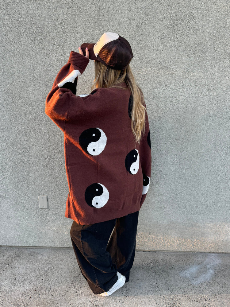 Oversized Yin Yang Sweater – You Be Free