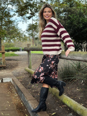 Autumn Striped Sweater