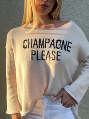 ‘Champagne Please’ Knit Sweater