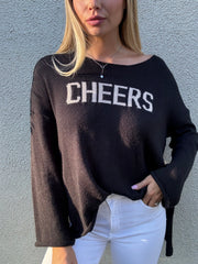 ‘CHEERS’ Knit Sweater