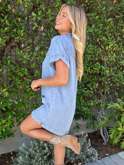 Rustic Charm Shirt Dress