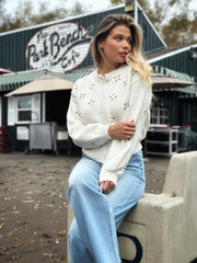 Pink Rose Knit Cardigan