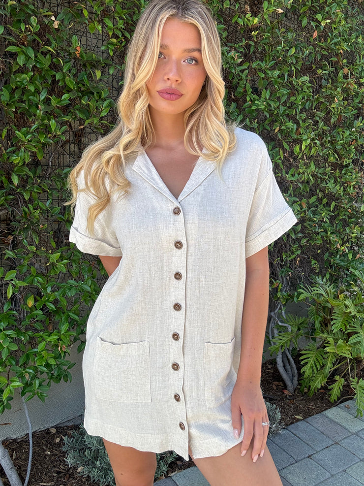 Rustic Charm Shirt Dress