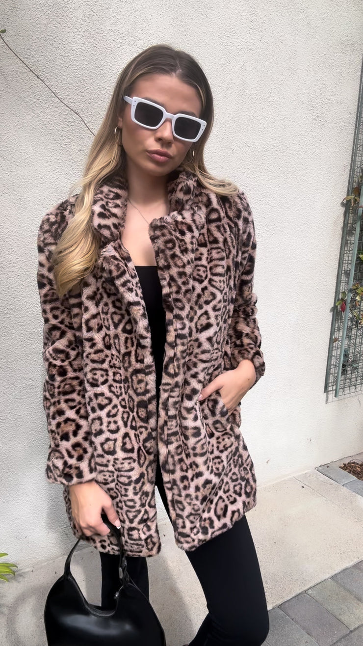 ‘Diva’ Cheetah-Print Coat