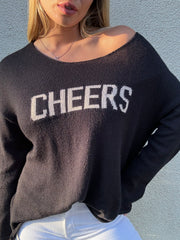 ‘CHEERS’ Knit Sweater