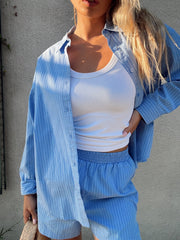 Classic Striped Collard Shirt